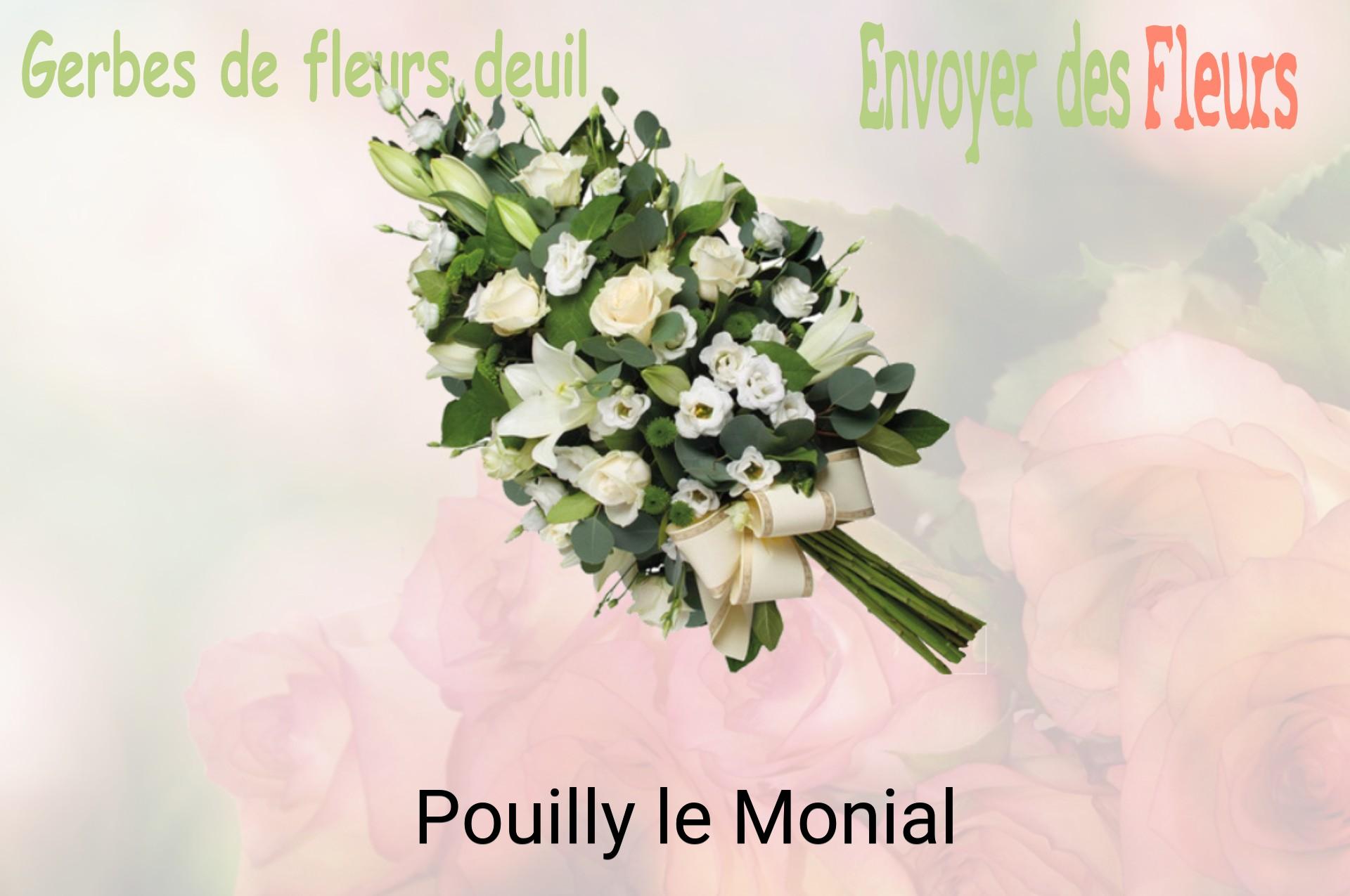 Gerbe de fleurs de deuil livrée à Pouilly-le-Monial